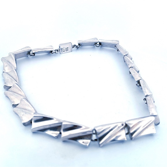 925 Signed by Artist very heavy made in Mexico vintage necklace - Picture 3 of 12